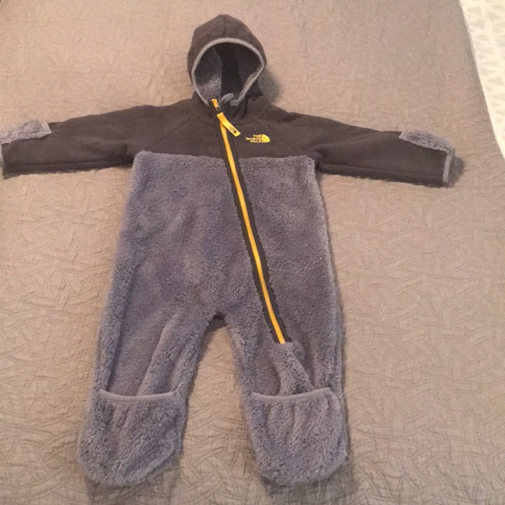 North face fleece suit